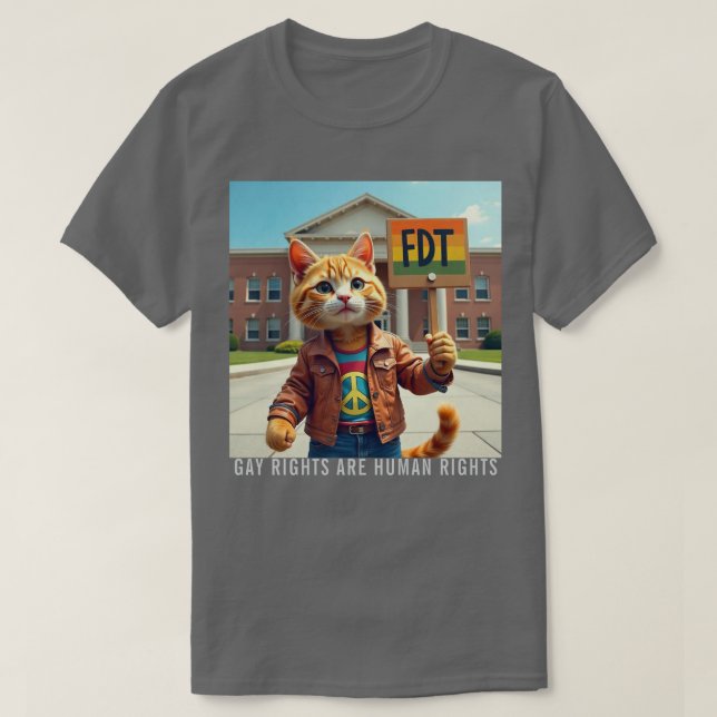 FDT GAY RIGHTS POLITISKT T SHIRT (Design framsida)
