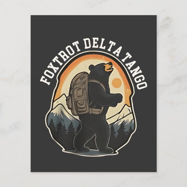 FDT Resistent Bear Foxtrot Delta Tango Flygblad (Framsidan)