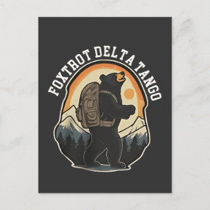 FDT Resistent Bear Foxtrot Delta Tango Inbjudan Vykort