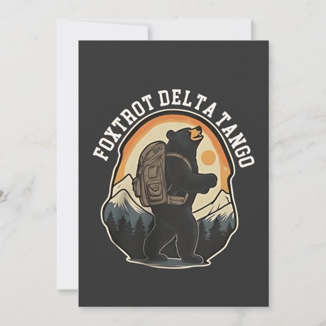 FDT Resistent Bear Foxtrot Delta Tango Meddelande (Framsida)