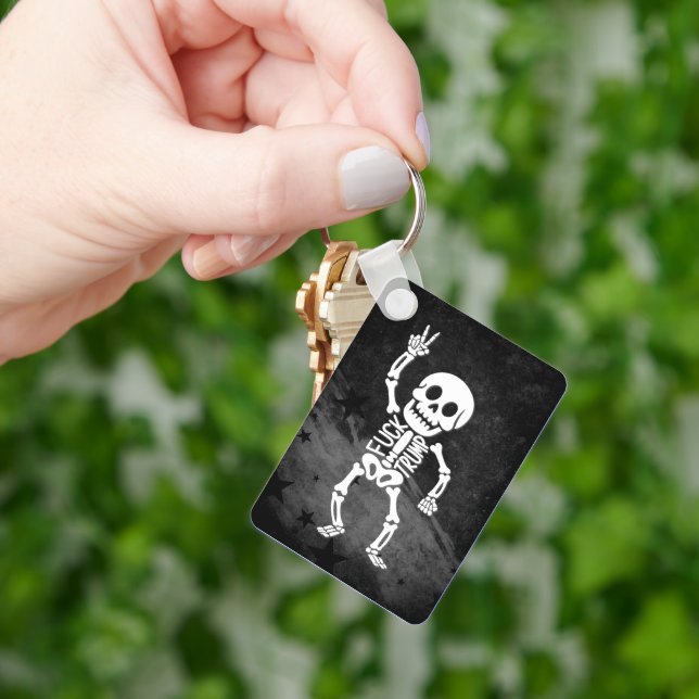 FDT Trump Funny antitrumpSkeleton Nyckelring (Hand)