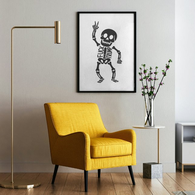 FDT Trump Funny antitrumpSkeleton Poster (Skapare uppladdad)