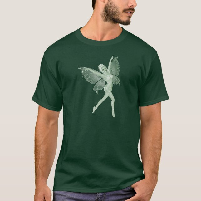 Fe 3B för grönt för Absinthekonsthäfte T-shirt (Framsida)