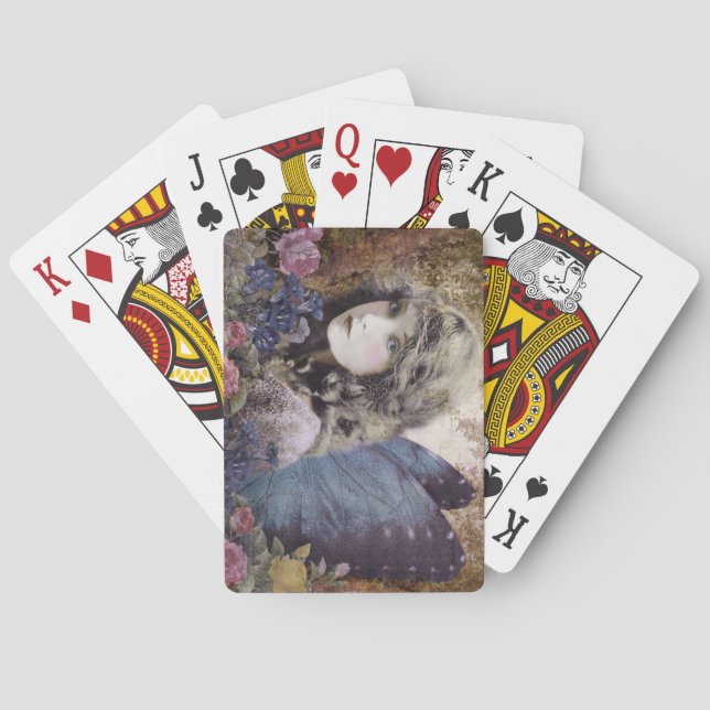 Fe av blommorna casinokort (Baksidan)