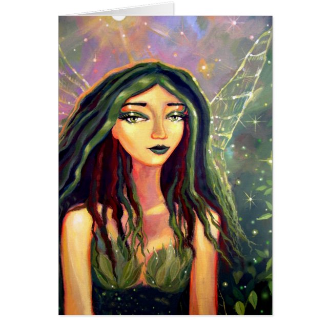 Fe av smaragdskogen hälsningskort (Framsidan)