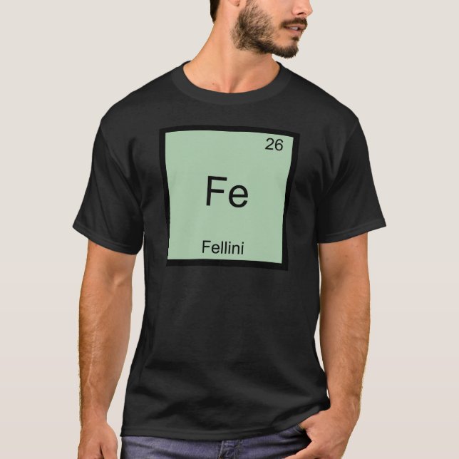 Fe - Fellinis funna kemi-Inslag-symbol T Shirt (Framsida)
