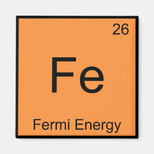 Fe - Fermi-energi Rollig kemi Elementsymbol T Magnet
