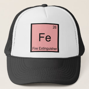 Fe - Fire Exinguisher Funny Chemistry Symbol Tee Truckerkeps