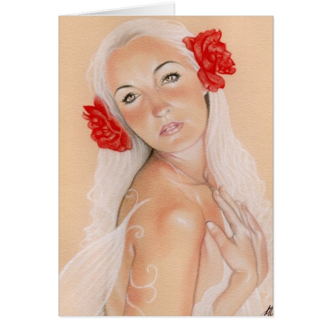 Fe flätat samman rokort hälsningskort (Framsidan)