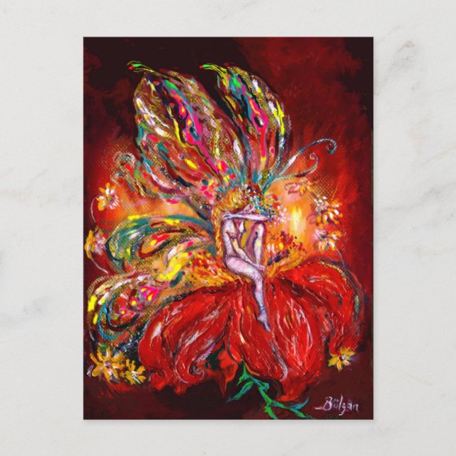 FE I RÖTT INBJUDAN VYKORT (Framsida)