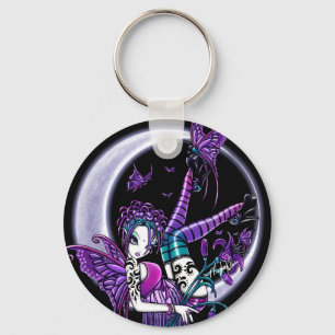 Fe Keychain för Paige fjärilsmåne Nyckelring
