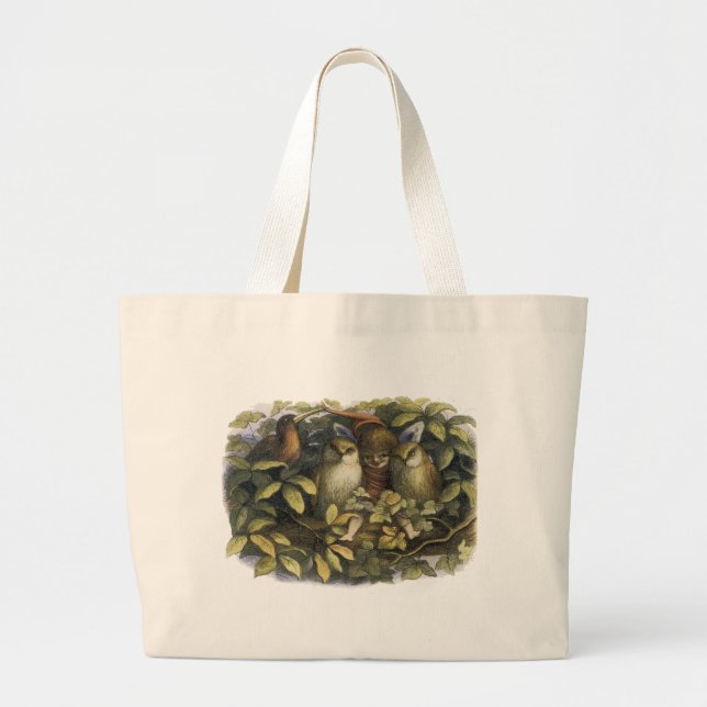 Fe med ugglatoto av Richard Doyle Jumbo Tygkasse (Framsidan)