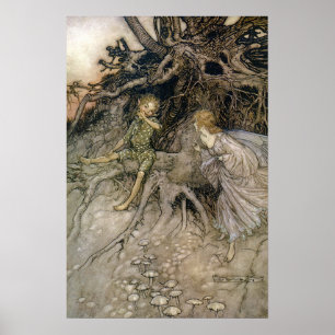 Fe, Midsommarnattens dröm, Rackham 16 W x 24 H Poster