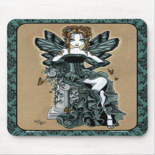 Fe Mousepad "för Phoebe" gotisk Couturefjäril Musmatta