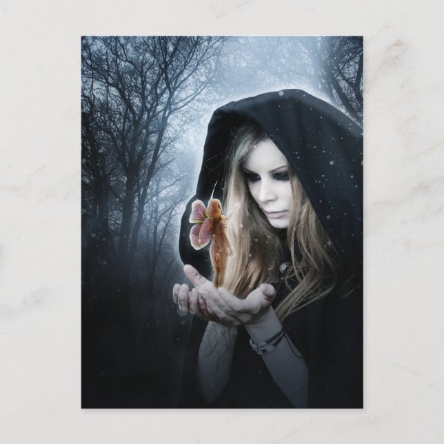 Fe och flicka vykort (Framsida)