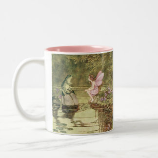 Fe- och grodakaffemugg Två-Tonad mugg