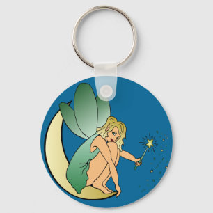 Fe på månen Keychain Nyckelring