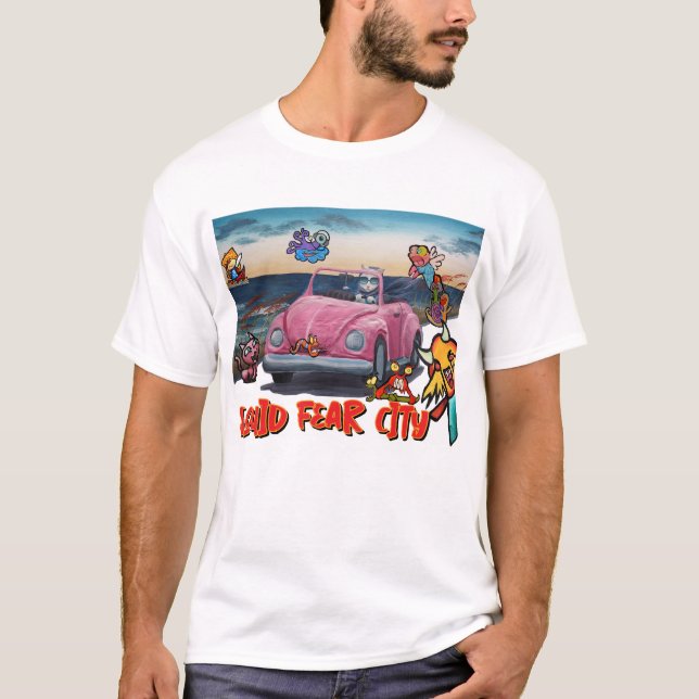 Fear City Cat Stroll T-Shirt (Framsida)