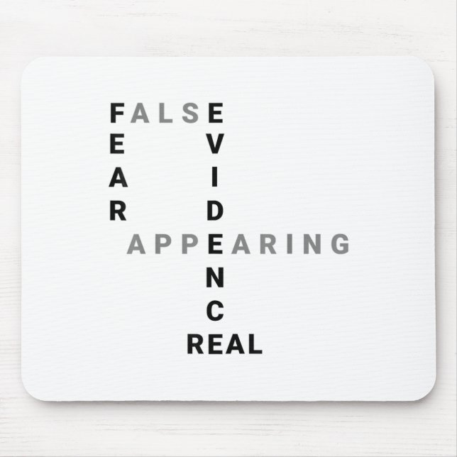 Fear False Evidence Appearing Real Motivational  Musmatta (Framsidan)