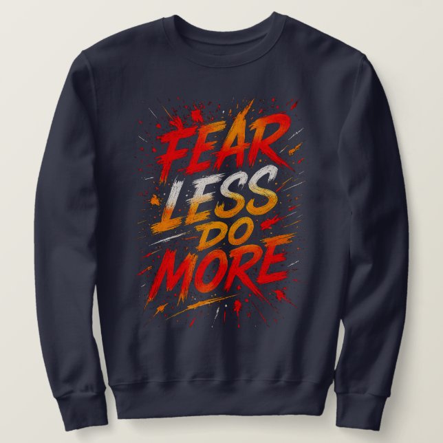 Fear Less, Do More Tee Lång Ärmad Tröja (Design framsida)