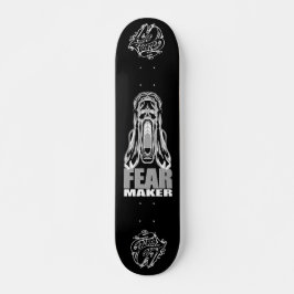 "FEAR MAKER – Horror Scream Skull Skateboard Deck"