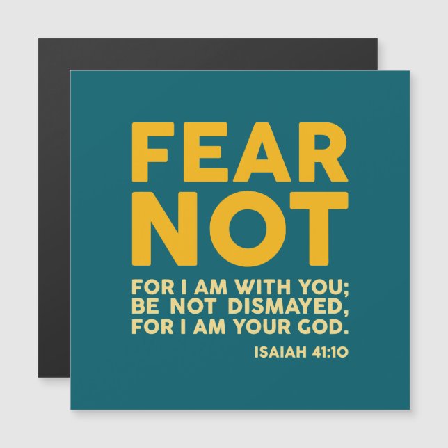 Fear not, for I am with you (Fram/baksida)