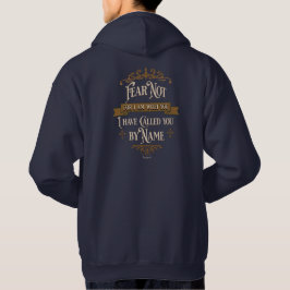 "Fear Not" Gold Cross Vintage Scripture Hoodie