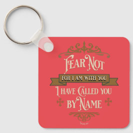 "Fear Not" Vintage Scripture  Nyckelring