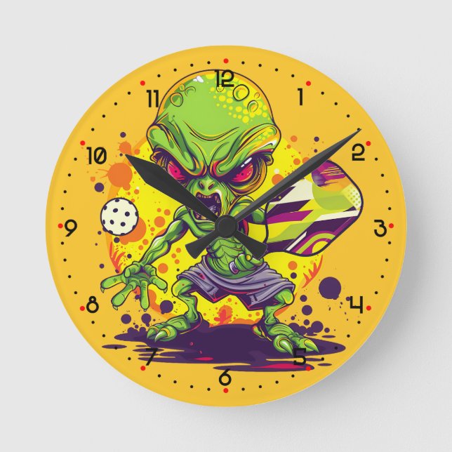  Fear the dink! Pickleball  Rund Klocka (Framsida)