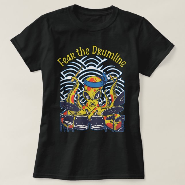 Fear the Drumline Drummer53 T Shirt (Design framsida)