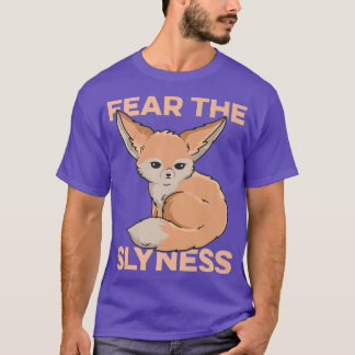 Fear The Slyness Design For A Fennec Fo Lover Prem T Shirt