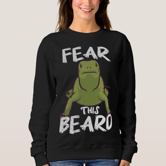 Fear This Beard of The Bearded Dragon T Shirt (Framsida)