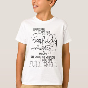 Fearfully och Wonderfully gjord Psalm139 Tröja