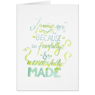 Fearfully och Wonderfully gjort Hälsningskort