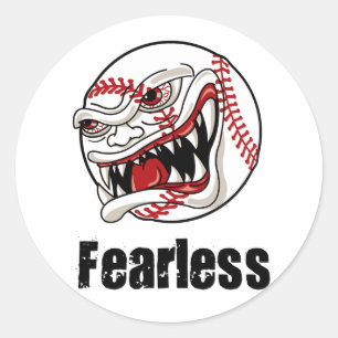 Fearless Baseball Runt Klistermärke