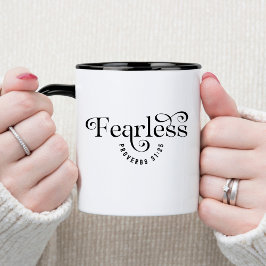 Fearless Bible Verse Christian Coffee Mugg