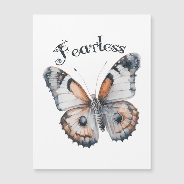 Fearless Butterfly Watercolor Graphics Design, Fru (Framsida)