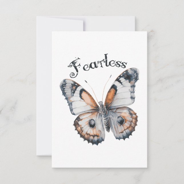 Fearless Butterfly Watercolor Graphics Design, Fru (Framsida)