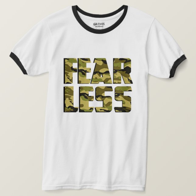 Fearless Camouflage T-Shirt (Design framsida)