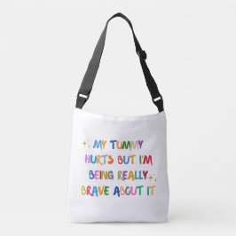 Fearless Carryall: Min mage gör ont Axelväska