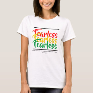 FEARLESS Christian Scripture Faith PSALM 27 T Shirt