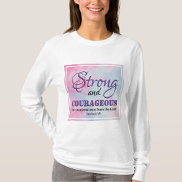 Fearless Christian STRONG COURAGEOUS WOMAN T Shirt