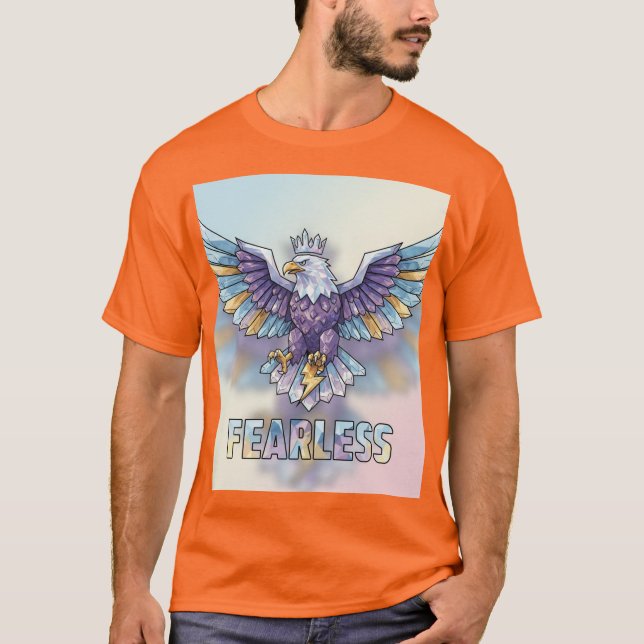 Fearless Crystal Eagle Emblem T-shirt (Framsida)