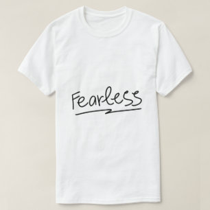 Fearless – Djärv Empowering Typography T Shirt
