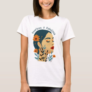 Fearless & Fabulous Blommigt Woman T-Shirt