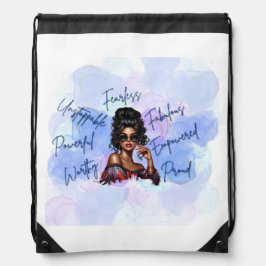 Fearless & Fabulous Drawstring Bag Gympapåse