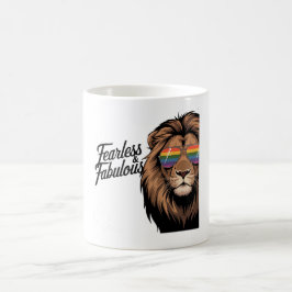 Fearless & Fabulous Pride Lejona mugg