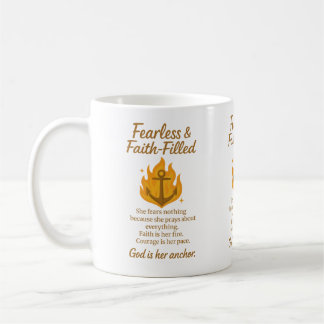 Fearless & Faith-Filled Kaffemugg
