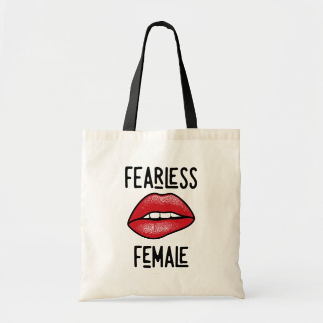 Fearless Female Tote Bag Tygkasse (Framsidan)