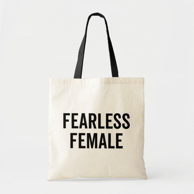 Fearless Feminist Quote Tygkasse (Framsidan)